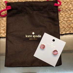Kate spade pink cats eye earrings